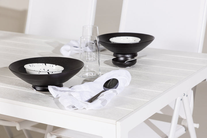 Venture Home Break Dining Table  - White / White Aintwood +Break Diningchair Alumnium - White / Textilene _6