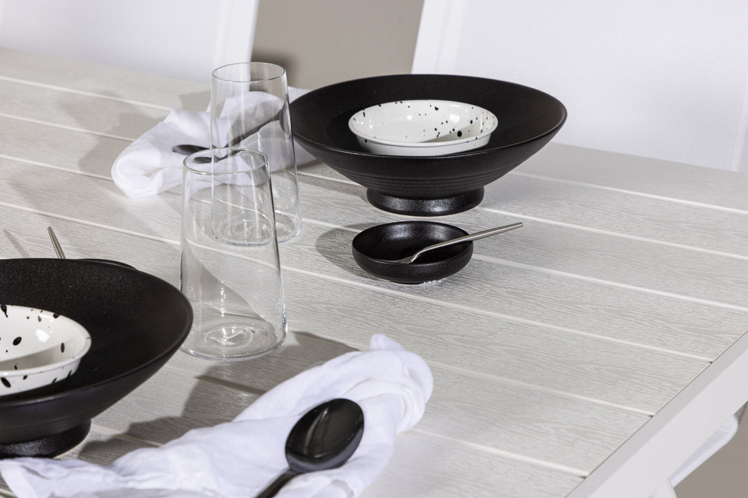 Venture Home Break Dining Table  - White / White Aintwood +Alina Dining Chair - white Alu / White Textilene _6