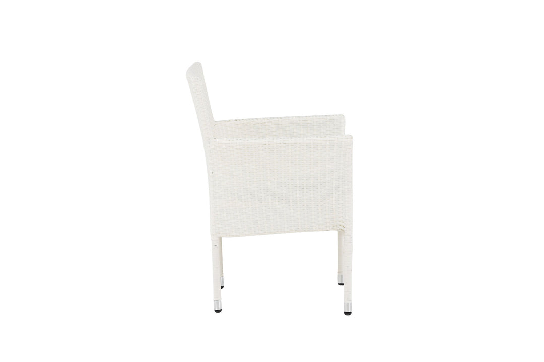 Venture Home Malina Diningchair 2-pack Alumnium - White / Wicker