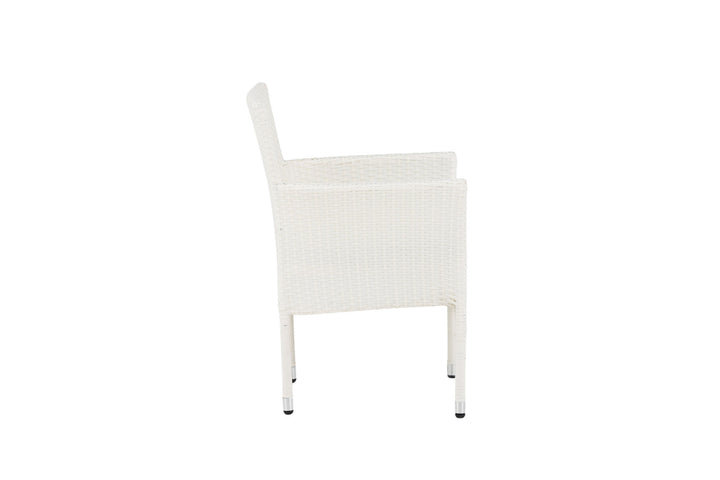 Venture Home Malina Diningchair 2-pack Alumnium - White / Wicker