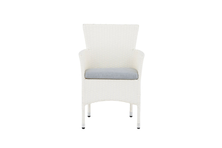 Venture Home Malina Diningchair 2-pack Alumnium - White / Wicker