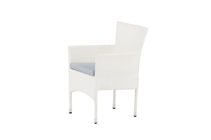 Venture Home Malina Diningchair 2-pack Alumnium - White / Wicker