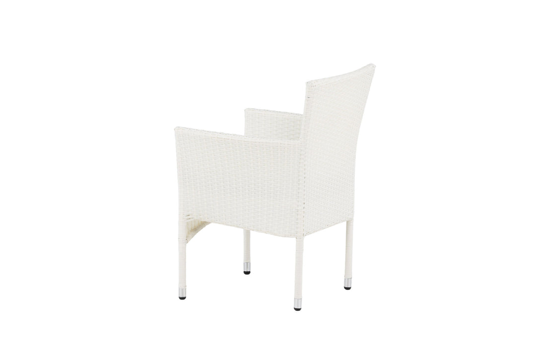 Venture Home Malina Diningchair 2-pack Alumnium - White / Wicker