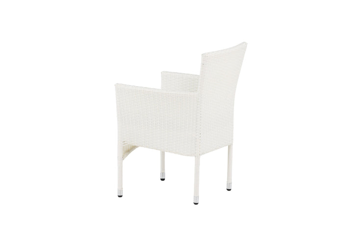 Venture Home Malina Diningchair 2-pack Alumnium - White / Wicker