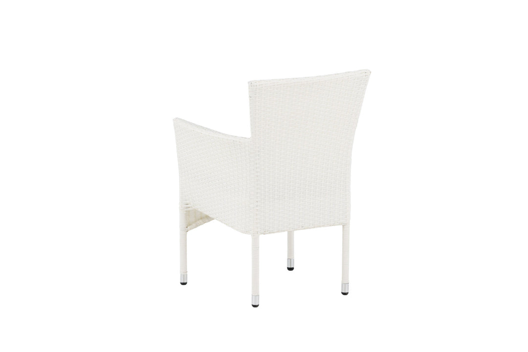 Venture Home Malina Diningchair 2-pack Alumnium - White / Wicker