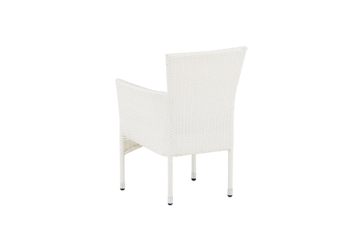 Venture Home Malina Diningchair 2-pack Alumnium - White / Wicker