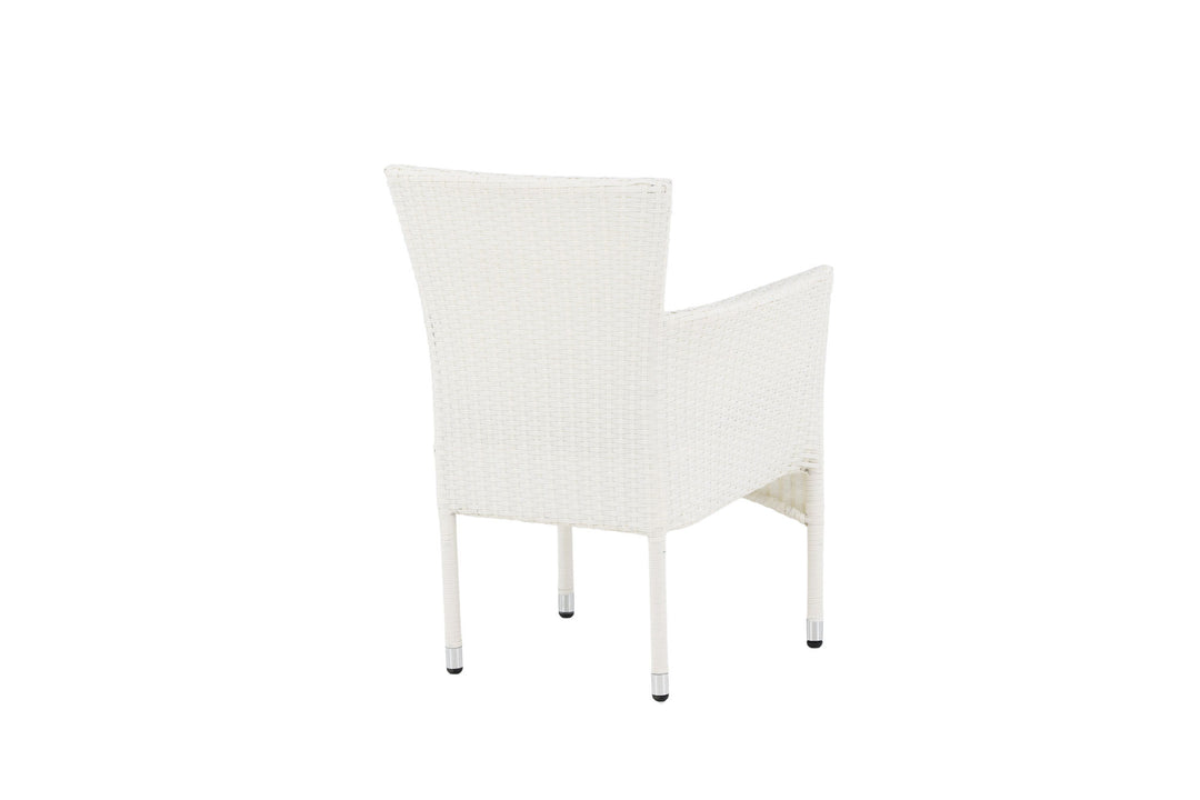 Venture Home Malina Diningchair 2-pack Alumnium - White / Wicker