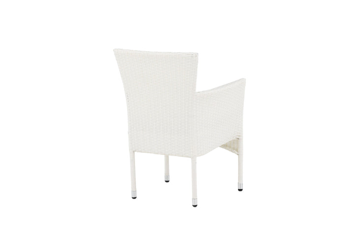 Venture Home Malina Diningchair 2-pack Alumnium - White / Wicker