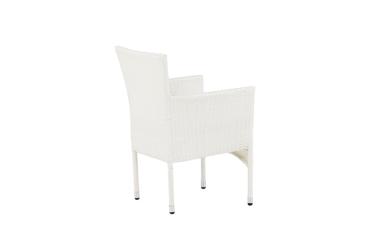 Venture Home Malina Diningchair 2-pack Alumnium - White / Wicker