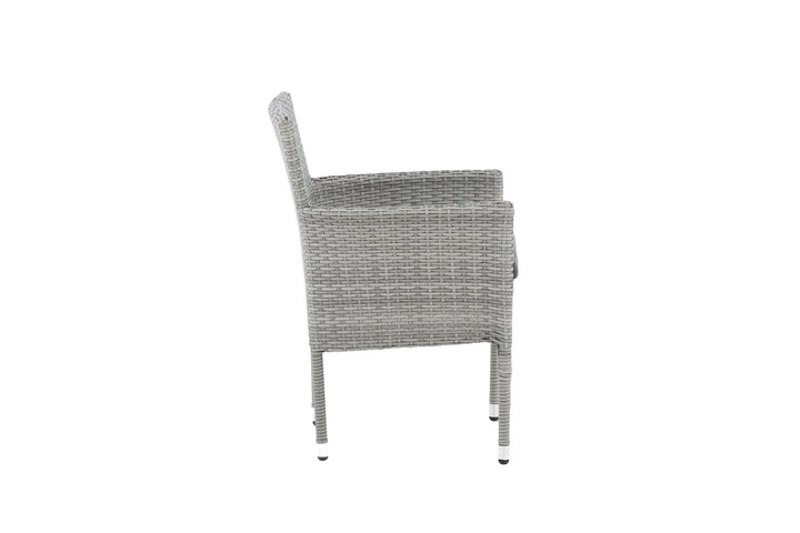 Venture Home Malina Diningchair 2-pack Alumnium - Grey / Wicker