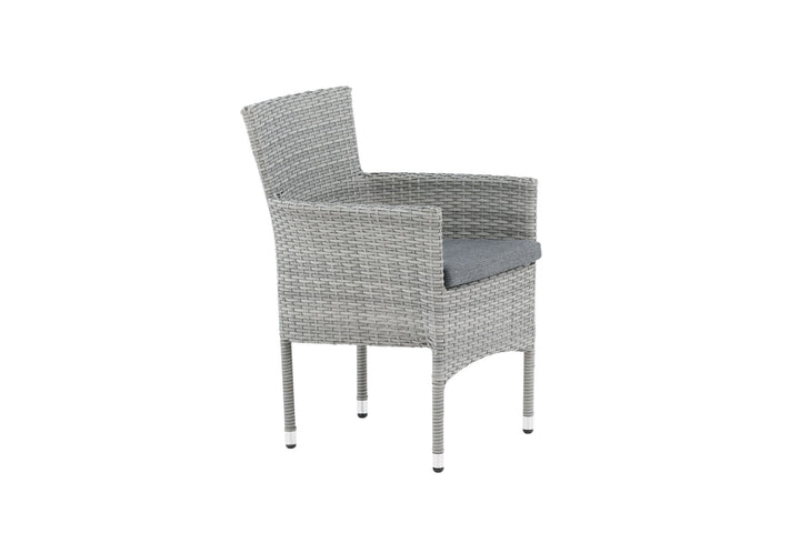 Venture Home Malina Diningchair 2-pack Alumnium - Grey / Wicker