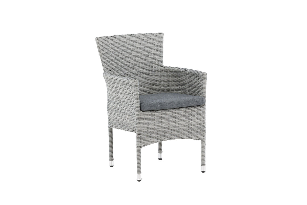 Venture Home Malina Diningchair 2-pack Alumnium - Grey / Wicker