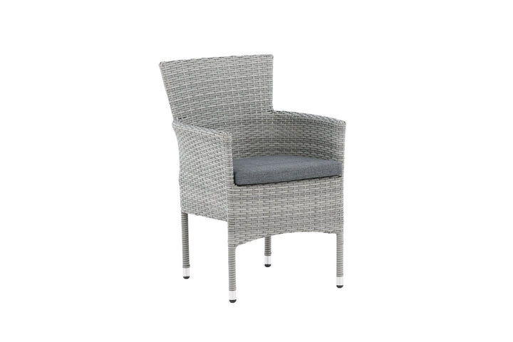 Venture Home Malina Diningchair 2-pack Alumnium - Grey / Wicker