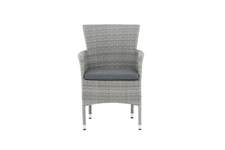 Venture Home Malina Diningchair 2-pack Alumnium - Grey / Wicker