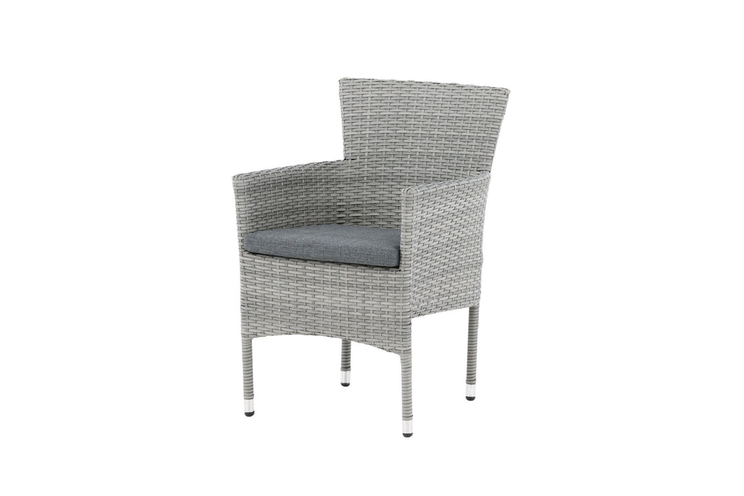 Venture Home Malina Diningchair 2-pack Alumnium - Grey / Wicker