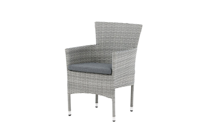 Venture Home Malina Diningchair 2-pack Alumnium - Grey / Wicker