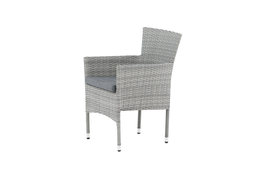 Venture Home Malina Diningchair 2-pack Alumnium - Grey / Wicker