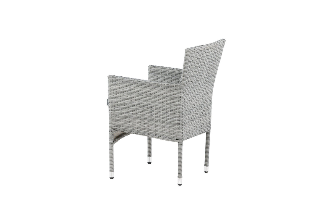 Venture Home Malina Diningchair 2-pack Alumnium - Grey / Wicker