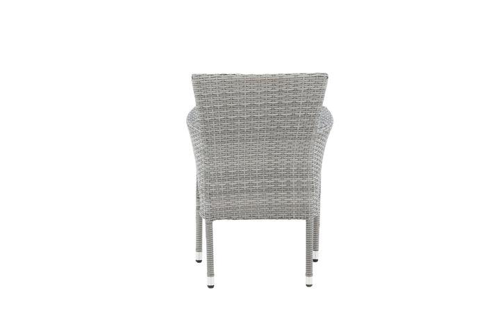 Venture Home Malina Diningchair 2-pack Alumnium - Grey / Wicker