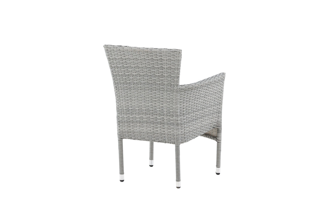 Venture Home Malina Diningchair 2-pack Alumnium - Grey / Wicker