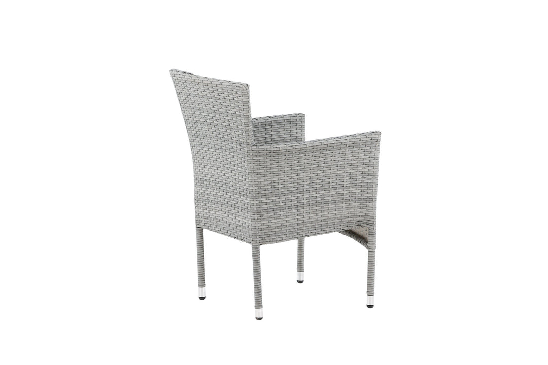 Venture Home Malina Diningchair 2-pack Alumnium - Grey / Wicker