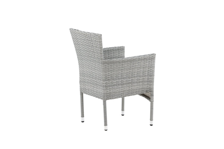 Venture Home Malina Diningchair 2-pack Alumnium - Grey / Wicker
