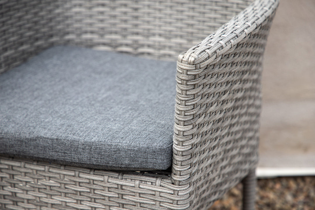 Venture Home Malina Diningchair 2-pack Alumnium - Grey / Wicker