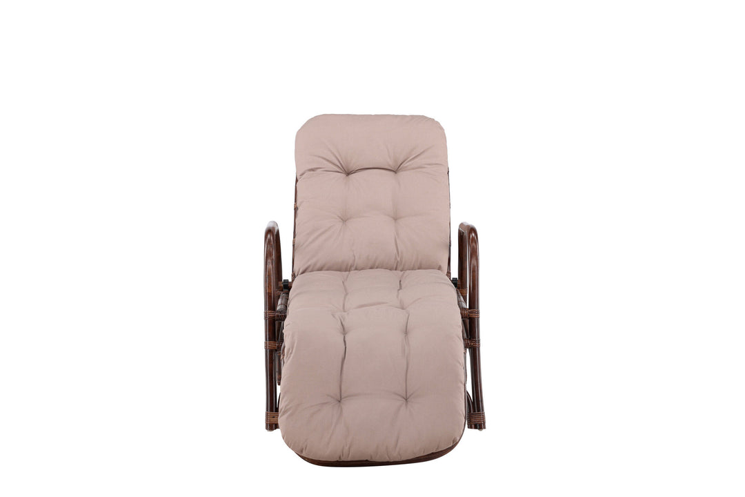 Venture Home Nella Sunbed Rattan - Dark walnut / Beige