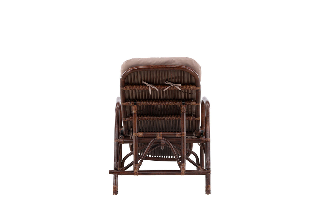 Venture Home Nella Sunbed Rattan - Dark walnut / Beige