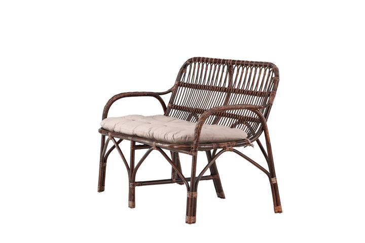 Venture Home Nella Sofa Rattan - Dark walnut / Beige
