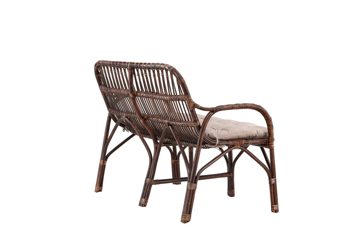 Venture Home Nella Sofa Rattan - Dark walnut / Beige