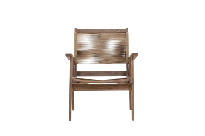 Venture Home Peter Loungechair Acacia - Dark brown / Beige