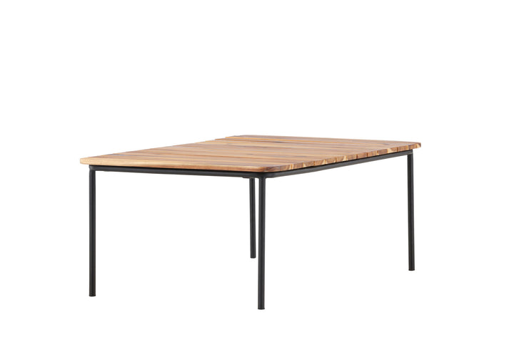 Venture Home Penh Sofatable Steel - Black / Acacia / Rectangular 65*100*40