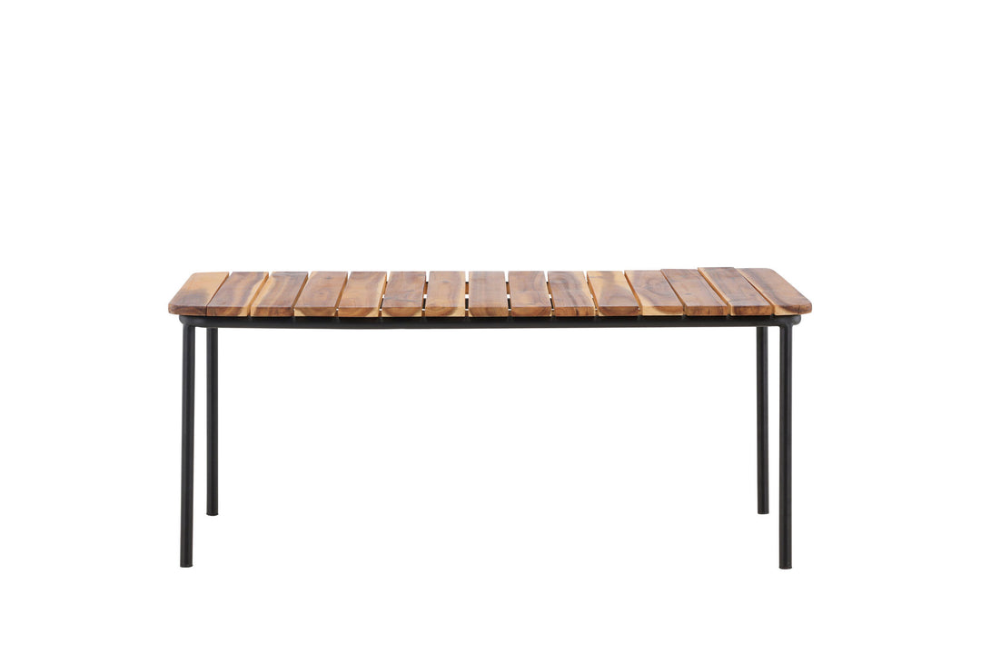 Venture Home Penh Sofatable Steel - Black / Acacia / Rectangular 65*100*40