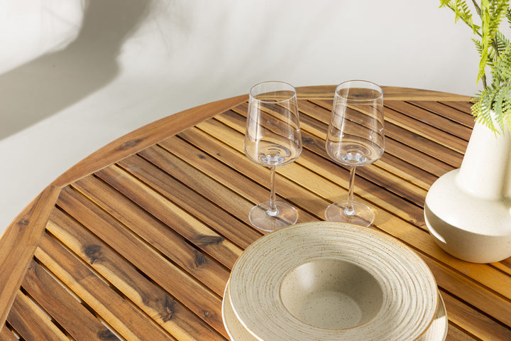 Venture Home Lumpur Diningtable Acacia - Teaklook / Round ø120**75