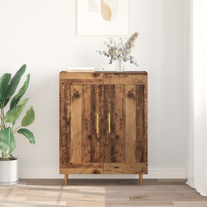 Sideboard Gammelt træ 69,5 x 34 x 90 cm Ingeniørt træ og jern