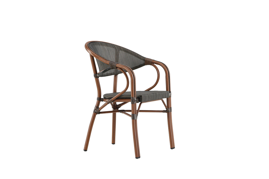 Venture Home Vila Real Caféstol 2-pak - Brun/Sort