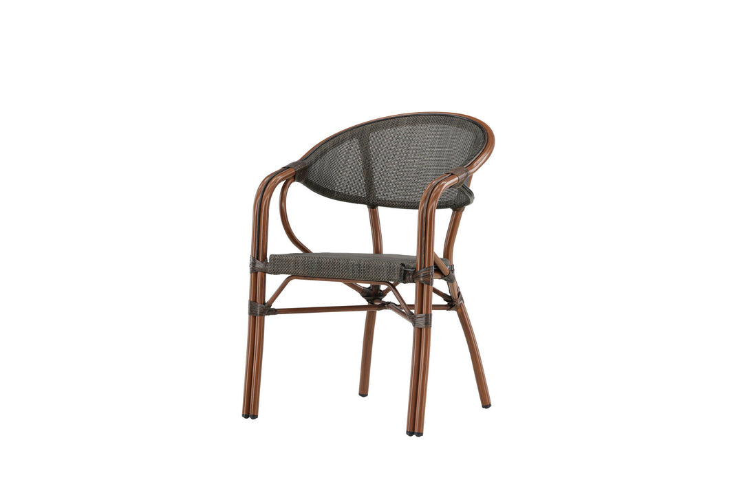 Venture Home Vila Real Caféstol 2-pak - Brun/Sort