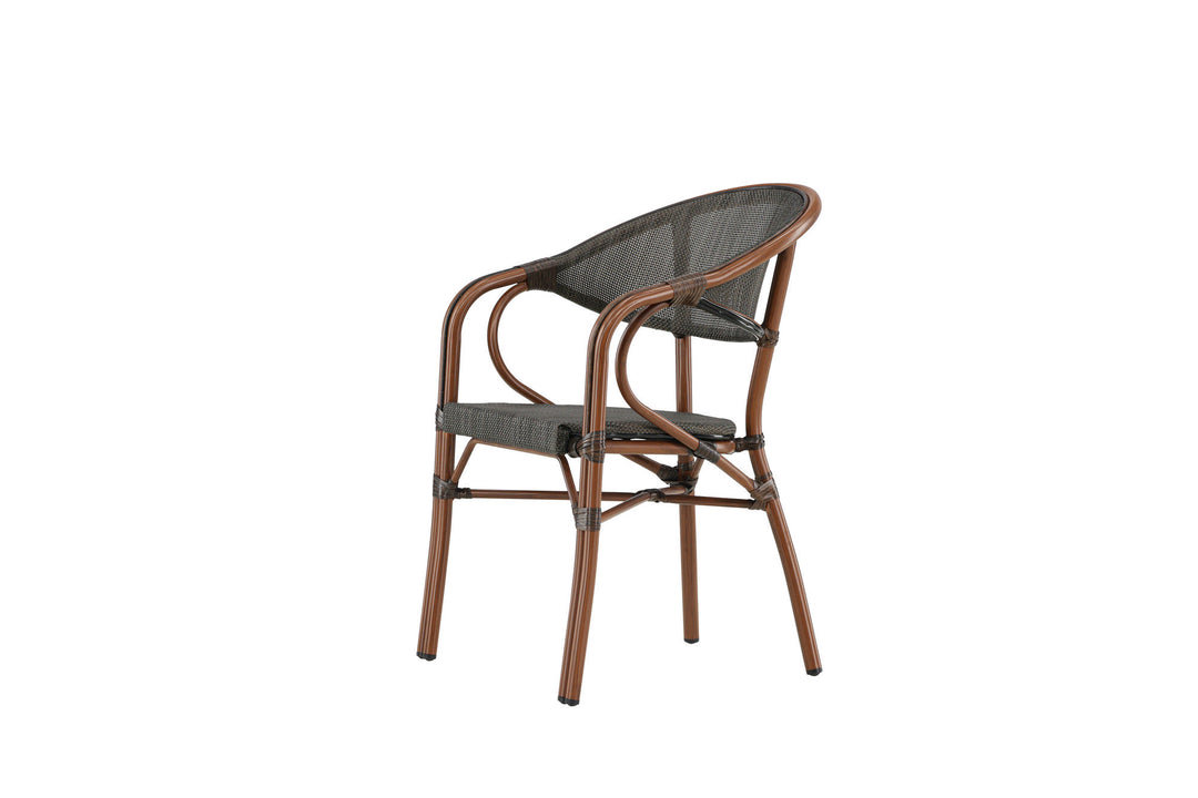 Venture Home Vila Real Caféstol 2-pak - Brun/Sort