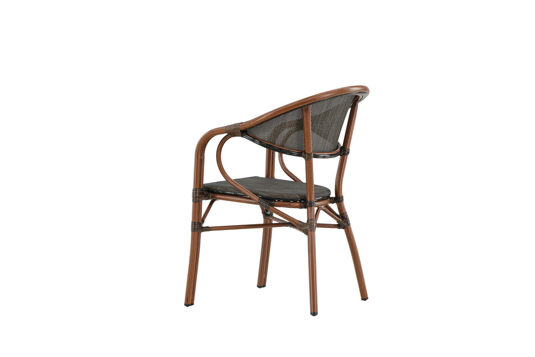 Venture Home Vila Real Caféstol 2-pak - Brun/Sort