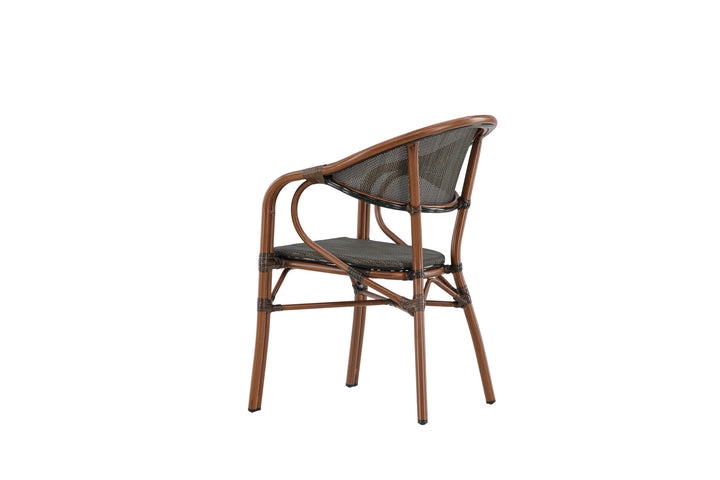 Venture Home Vila Real Caféstol 2-pak - Brun/Sort