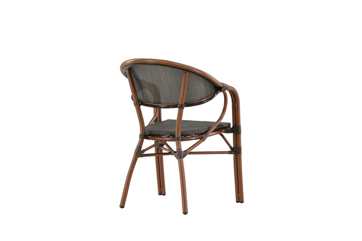 Venture Home Vila Real Caféstol 2-pak - Brun/Sort
