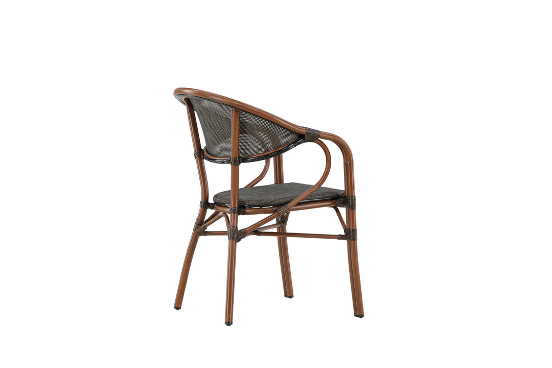 Venture Home Vila Real Caféstol 2-pak - Brun/Sort