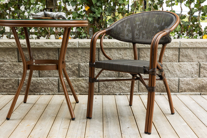 Venture Home Vila Real Caféstol 2-pak - Brun/Sort