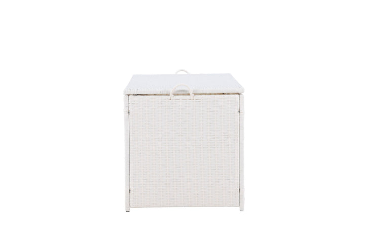 Venture Home London Cushionbox - White / White  Rattan