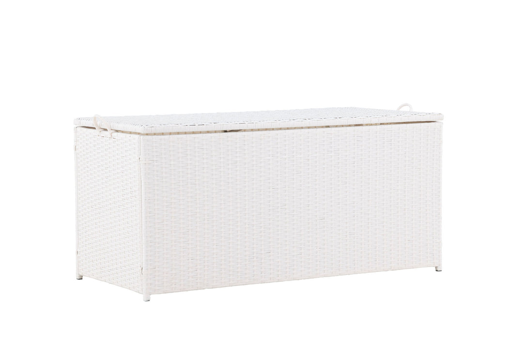 Venture Home London Cushionbox - White / White  Rattan