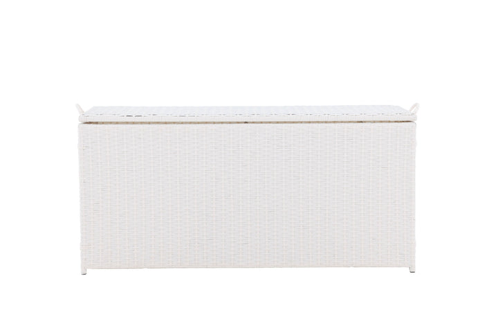 Venture Home London Cushionbox - White / White  Rattan