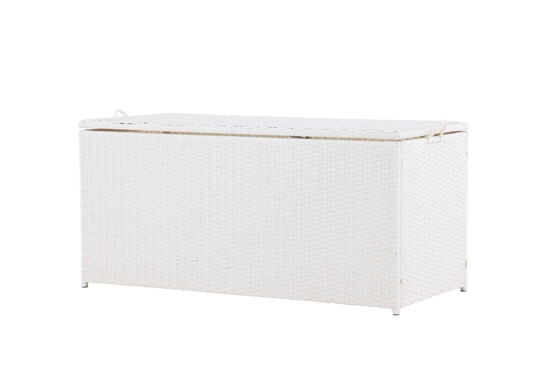 Venture Home London Cushionbox - White / White  Rattan