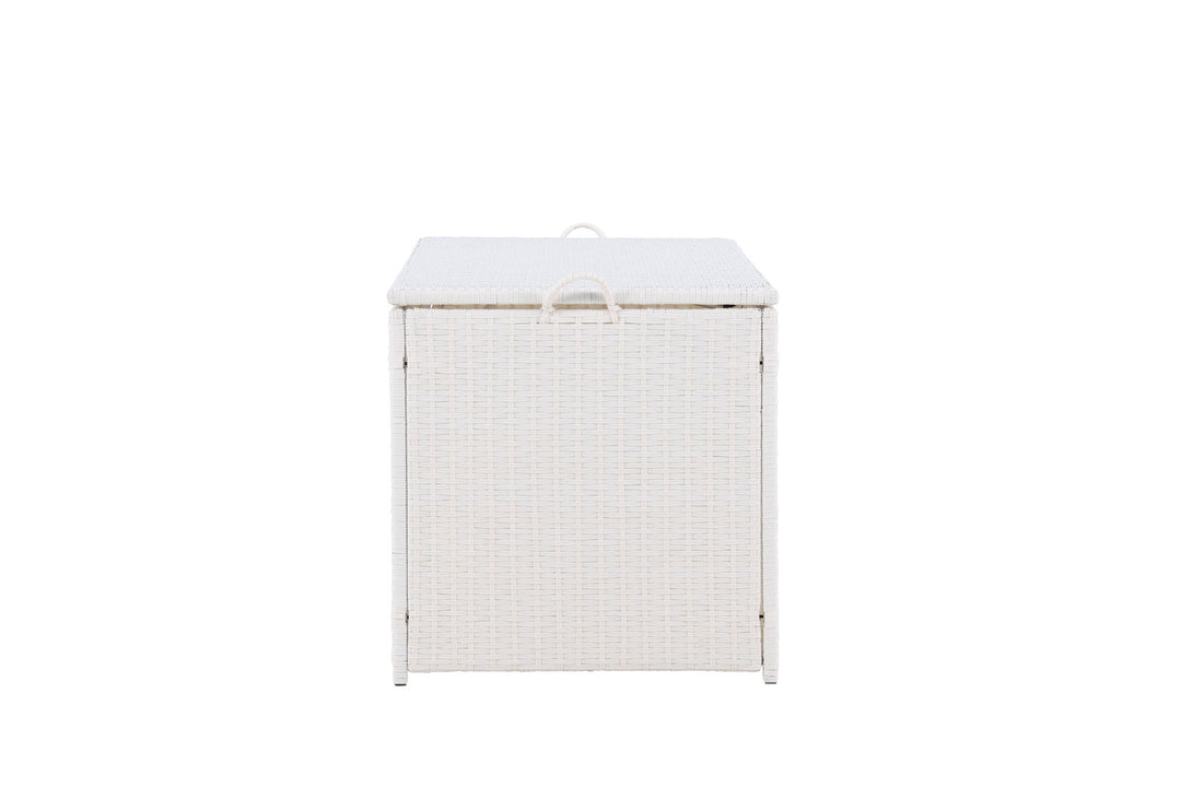 Venture Home London Cushionbox - White / White  Rattan