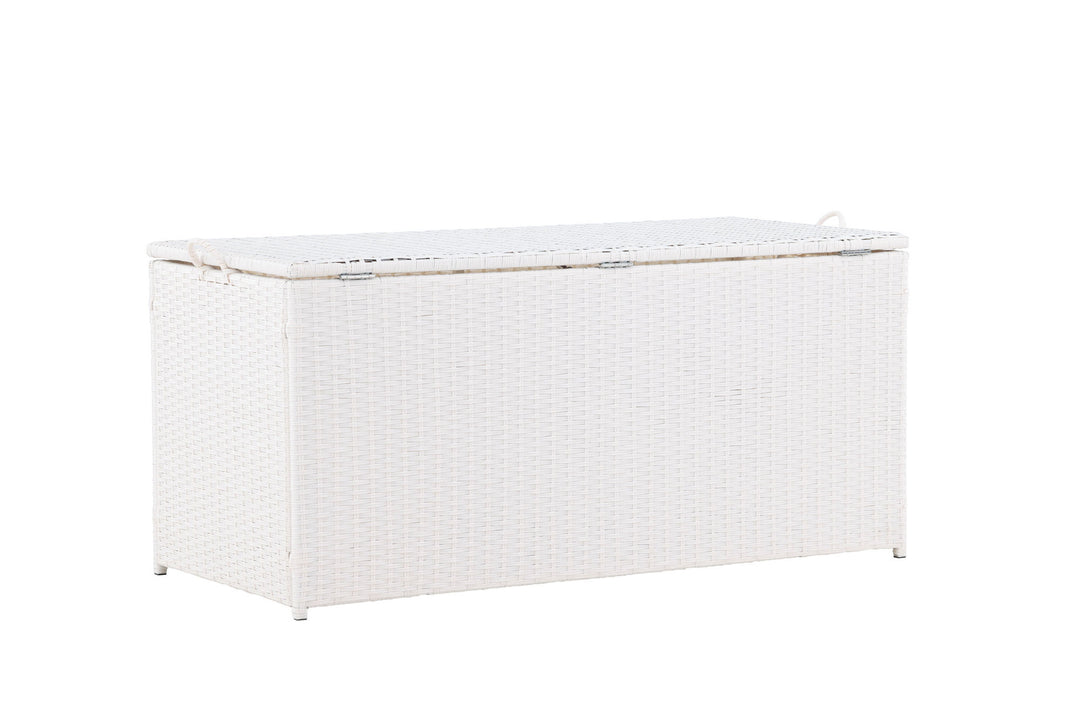 Venture Home London Cushionbox - White / White  Rattan